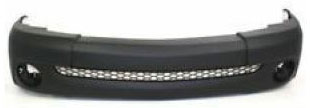 FR. BUMPER DOUBLE CAB W/MOULDING HOLE & W/HOLES FOR WHEEL MOLDINGS
